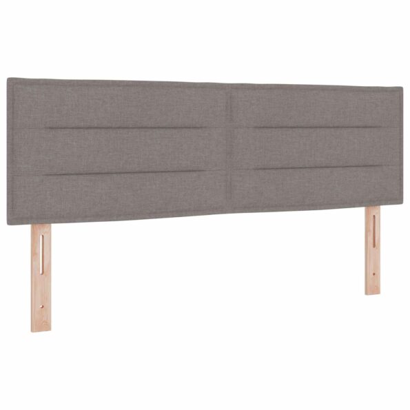 vidaXL Posteľ boxspring s matracom Sivohnedá 140 x 200 cm Látka – Obrázok 3