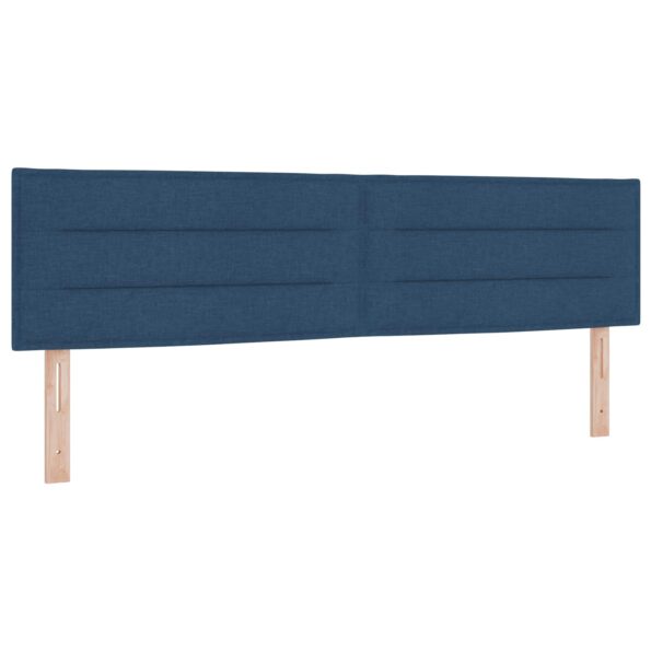 vidaXL Posteľ boxspring s matracom Modrá 180 x 200 cm Látka – Obrázok 3