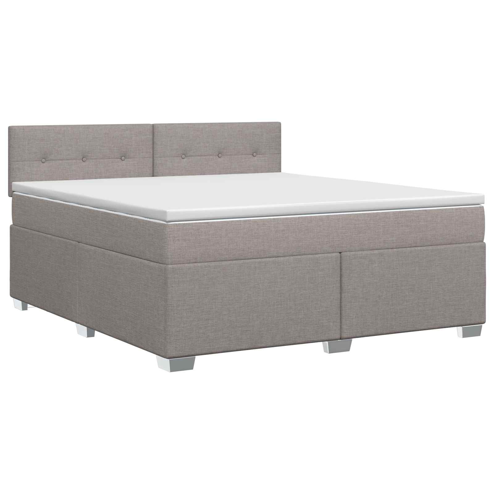 3450541_1.jpg vidaXL Posteľ boxspring s matracom Sivohnedá 180 x 200 cm Látka – Obrázok 1