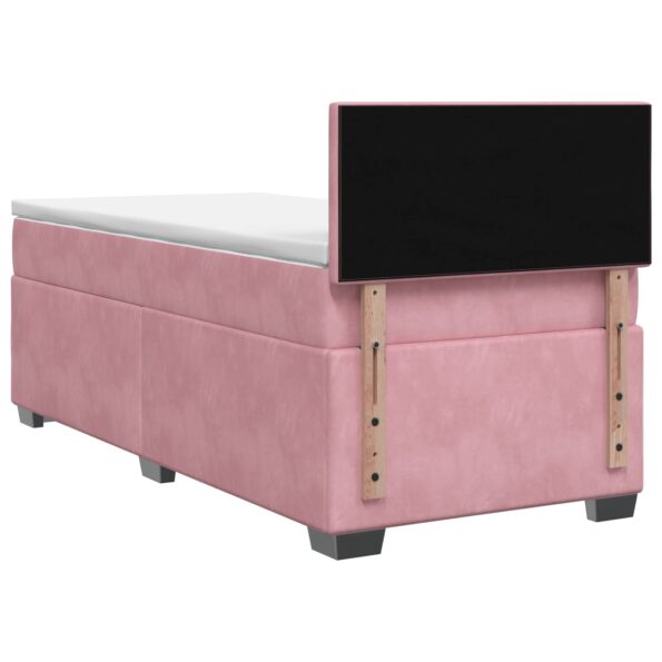 vidaXL Posteľ boxspring s matracom Ružová 80 x 200 cm Zamat – Obrázok 7