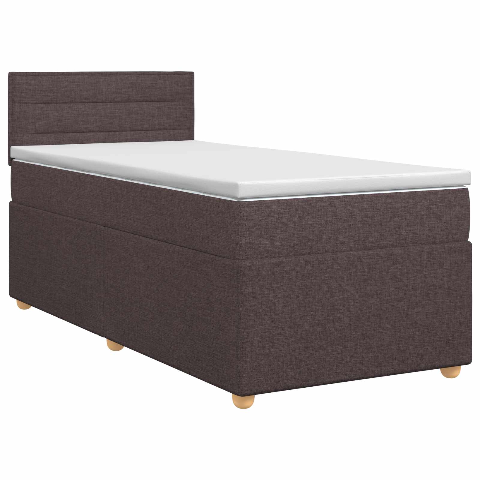 3450821_1.jpg vidaXL Posteľ boxspring s matracom Tmavohnedá 80 x 200 cm Látka – Obrázok 1