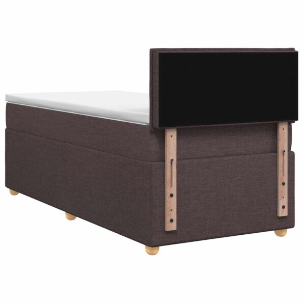 vidaXL Posteľ boxspring s matracom Tmavohnedá 80 x 200 cm Látka – Obrázok 7