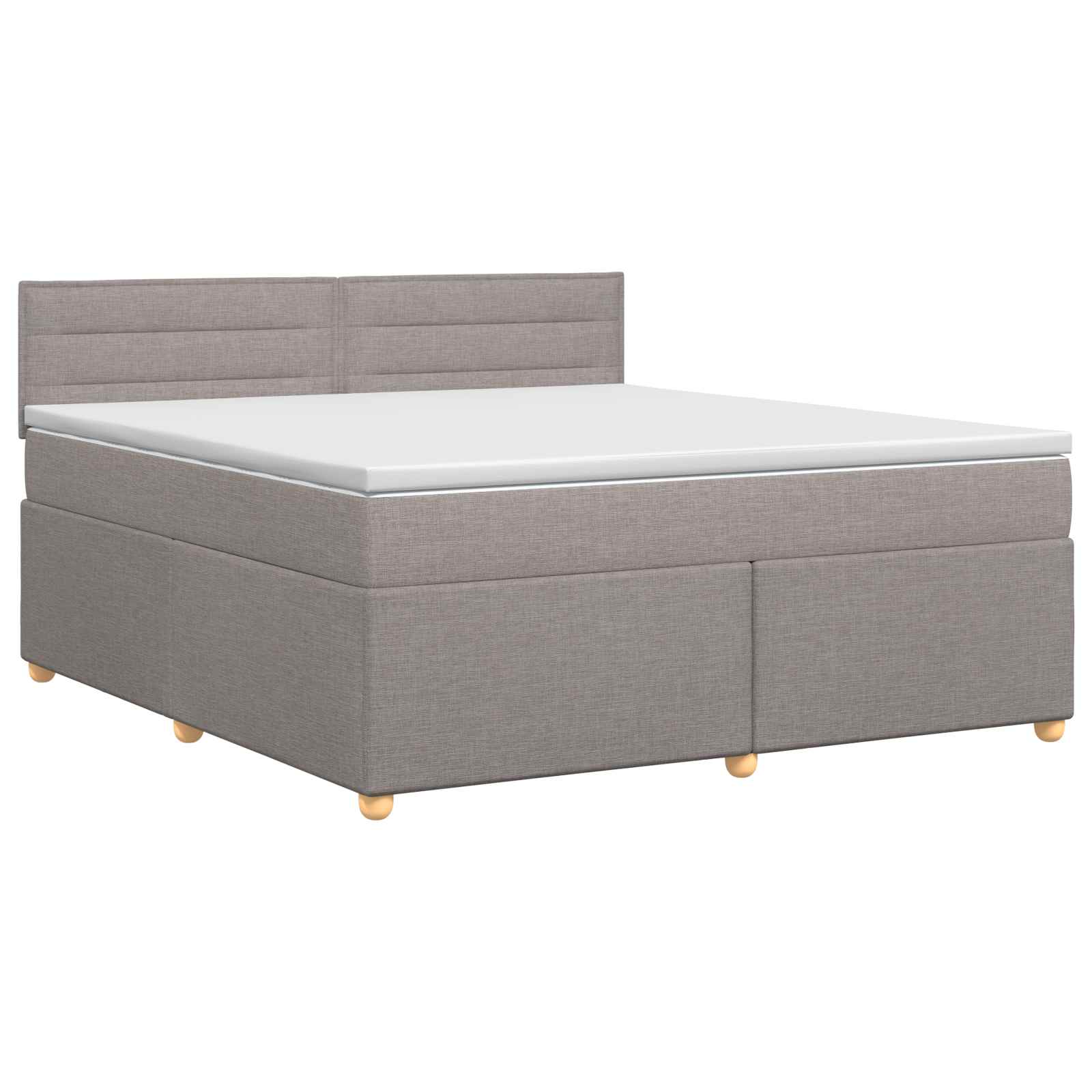 3450969_1.jpg vidaXL Posteľ boxspring s matracom Sivohnedá 140 x 200 cm Látka – Obrázok 1