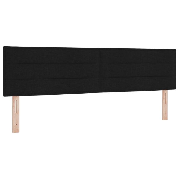 vidaXL Posteľ boxspring s matracom Čierna 180 x 200 cm Látka – Obrázok 4