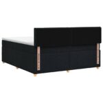 vidaXL Posteľ boxspring s matracom Čierna 180 x 200 cm Látka – Obrázok 8