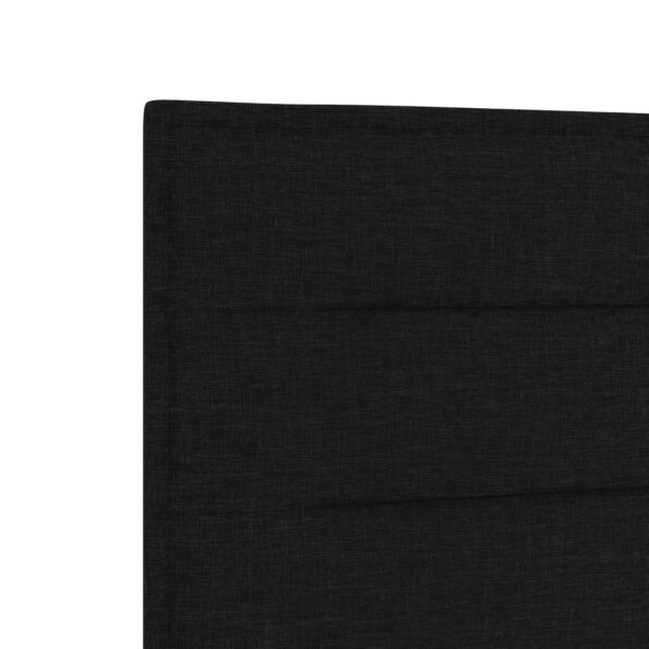 vidaXL Posteľ boxspring s matracom Čierna 180 x 200 cm Látka – Obrázok 9