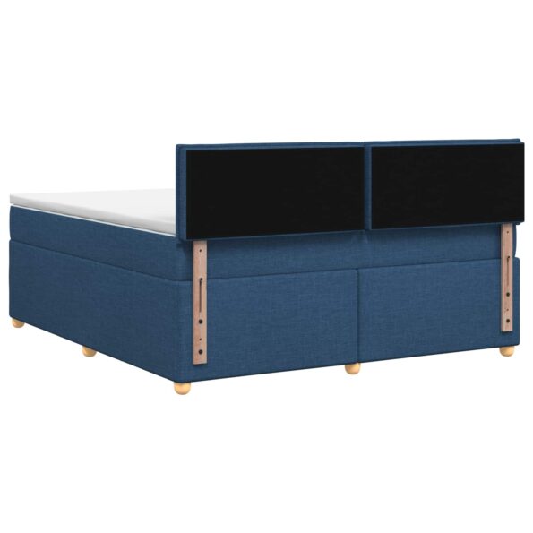 vidaXL Posteľ boxspring s matracom Modrá 180 x 200 cm Látka – Obrázok 7