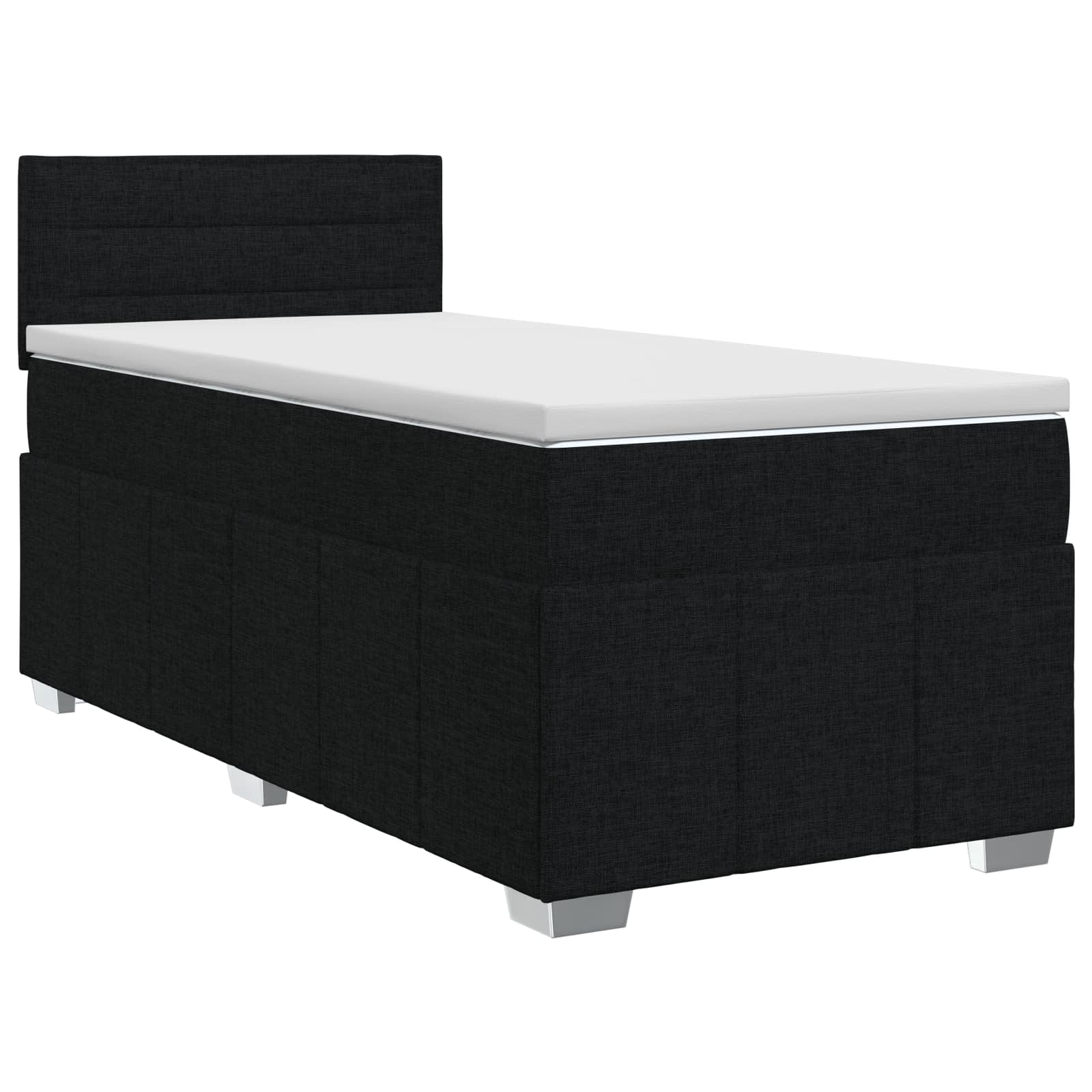 3451075_1.jpg vidaXL Posteľ boxspring s matracom Čierna 80 x 200 cm Látka – Obrázok 1