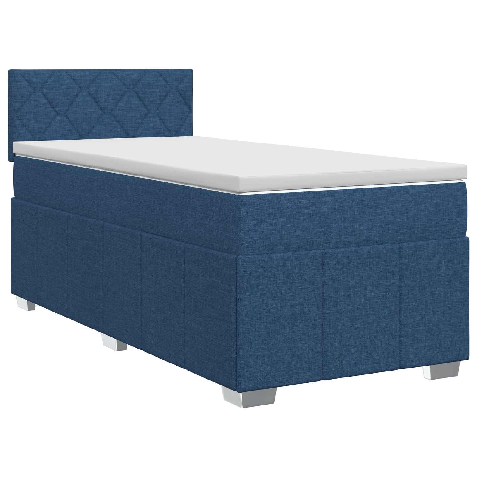 3451093_1.jpg vidaXL Posteľ boxspring s matracom Modrá 80 x 200 cm Látka – Obrázok 1