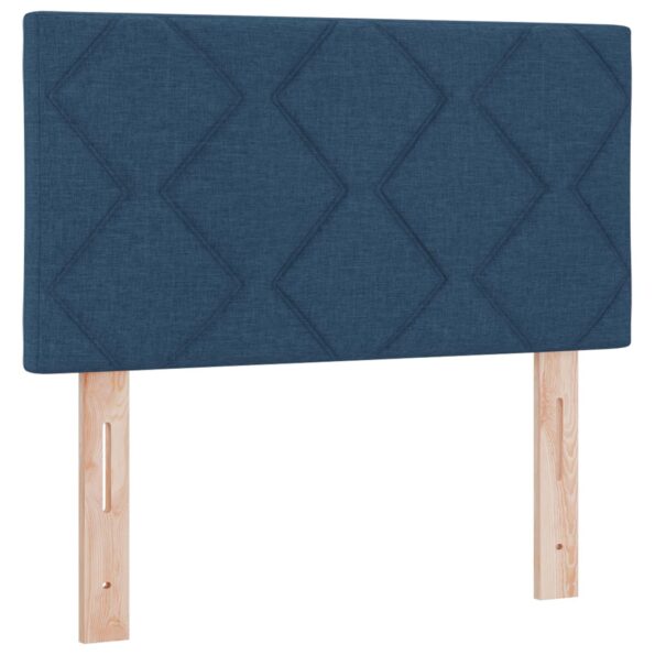 vidaXL Posteľ boxspring s matracom Modrá 80 x 200 cm Látka – Obrázok 3