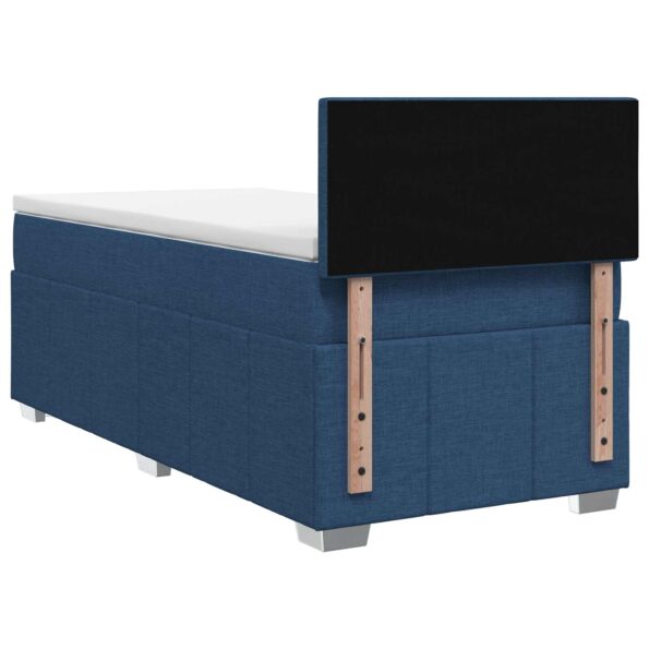 vidaXL Posteľ boxspring s matracom Modrá 80 x 200 cm Látka – Obrázok 7