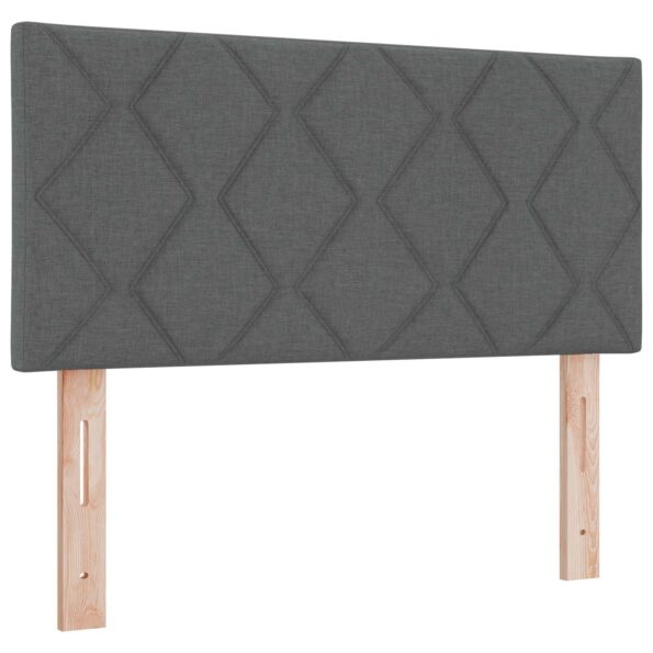 vidaXL Posteľ boxspring s matracom Tmavosivá 100 x 200 cm Látka – Obrázok 3
