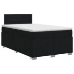 vidaXL Posteľ boxspring s matracom Čierna 120 x 190 cm Látka