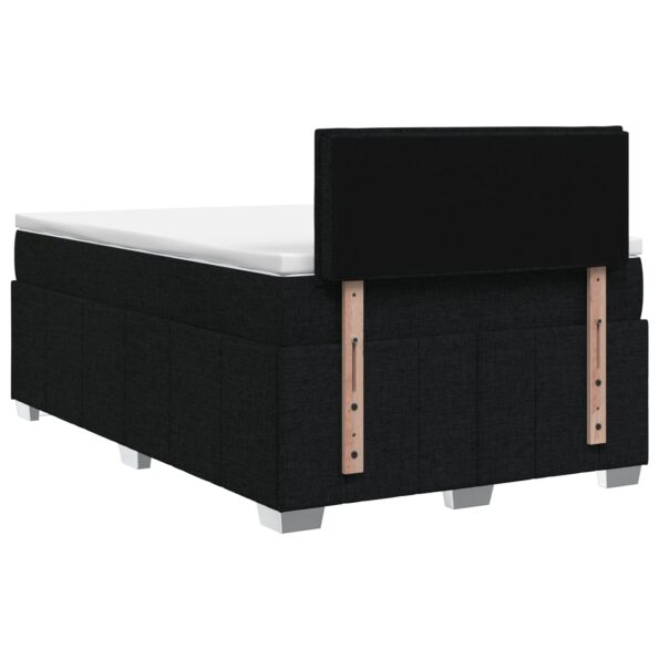 vidaXL Posteľ boxspring s matracom Čierna 120 x 200 cm Látka – Obrázok 7