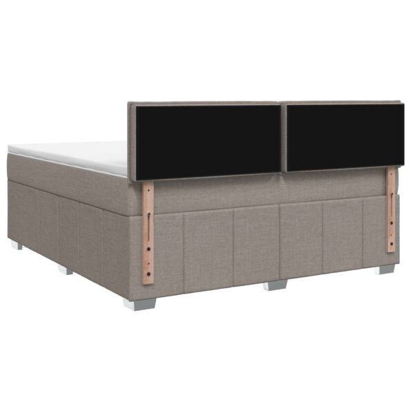 vidaXL Posteľ boxspring s matracom Sivohnedá 140 x 200 cm Látka – Obrázok 7