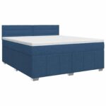 vidaXL Posteľ boxspring s matracom Modrá 140 x 200 cm Látka