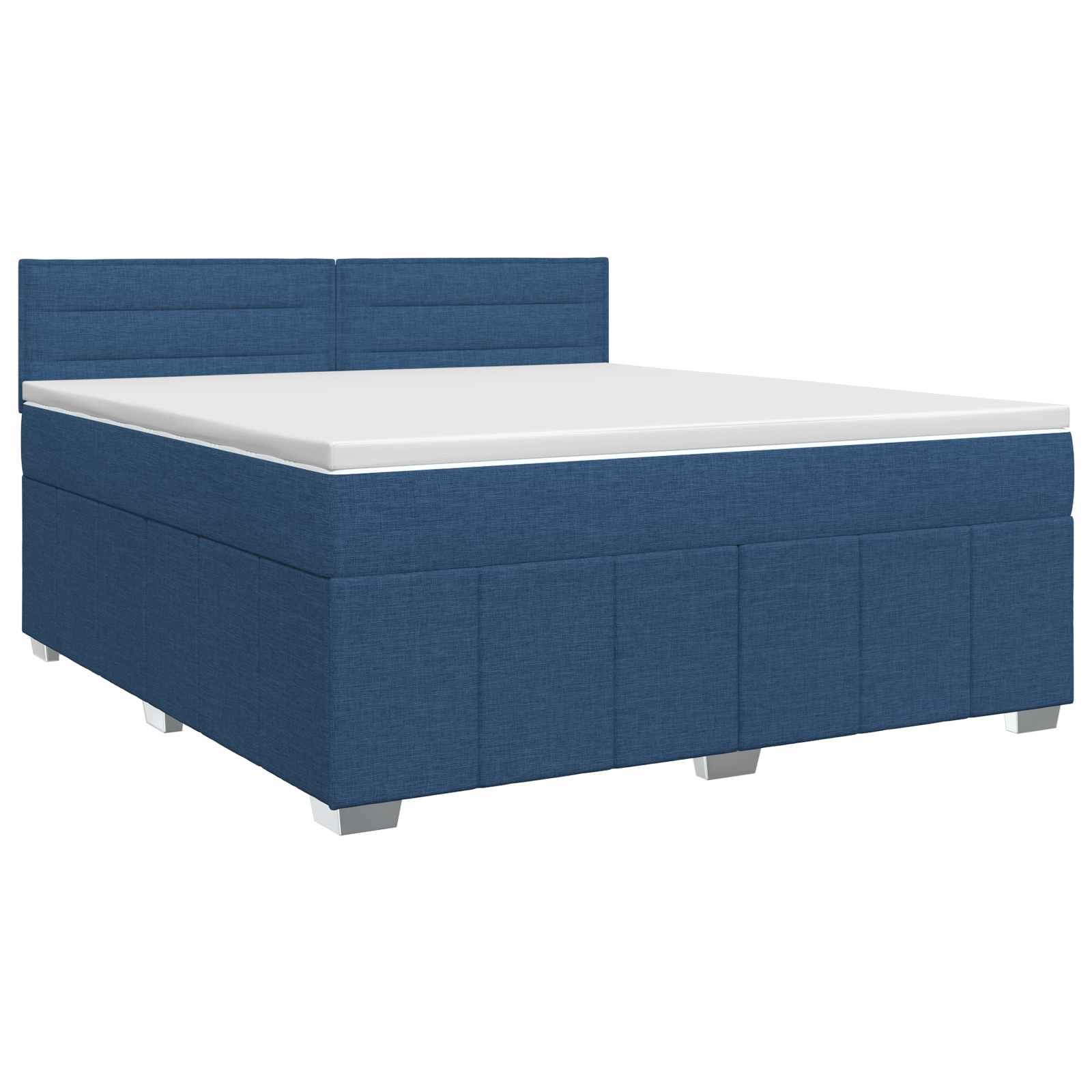 3451226_1.jpg vidaXL Posteľ boxspring s matracom Modrá 140 x 200 cm Látka – Obrázok 1