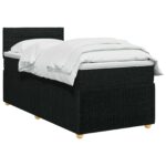 vidaXL Posteľ boxspring s matracom Čierna 80 x 200 cm Látka – Obrázok 2