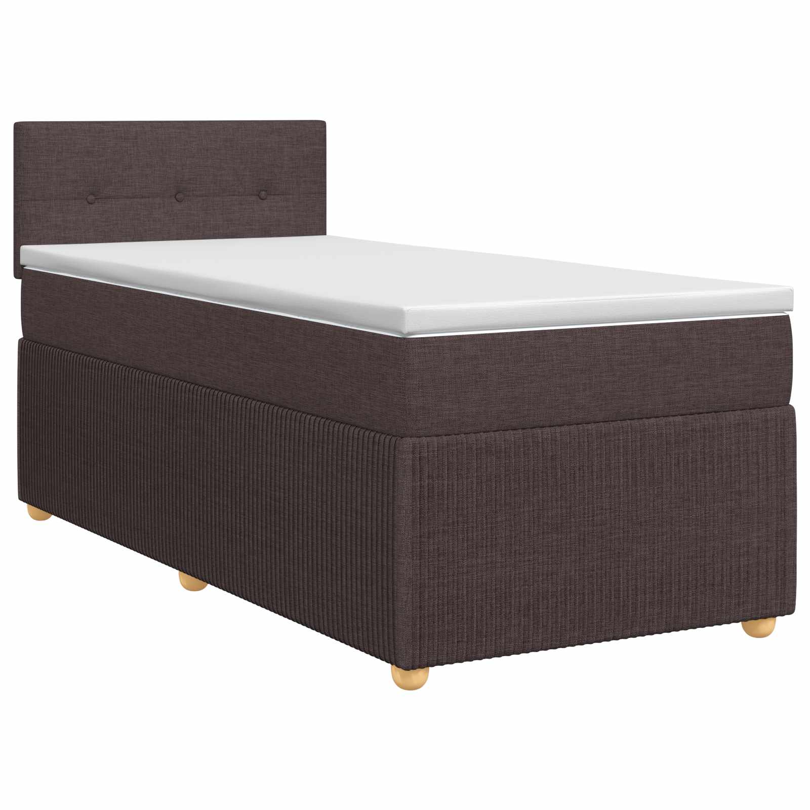 3451338_1.jpg vidaXL Posteľ boxspring s matracom Tmavohnedá 80 x 200 cm Látka – Obrázok 1