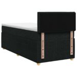 vidaXL Posteľ boxspring s matracom Čierna 100 x 200 cm Látka – Obrázok 7