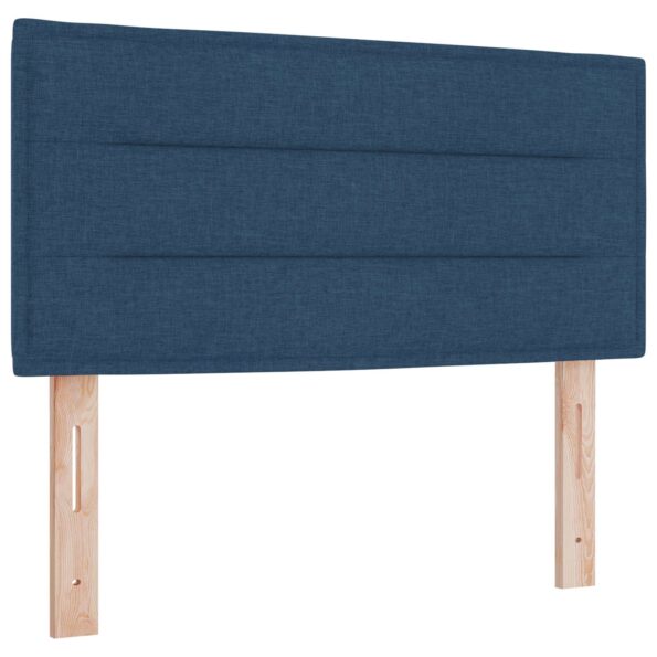 vidaXL Posteľ boxspring s matracom Modrá 120 x 190 cm Látka – Obrázok 3