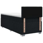 vidaXL Posteľ s boxspringom a matracom a LED Čierna 80 x 200 cm Látka – Obrázok 7