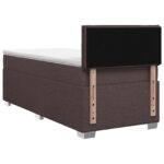 vidaXL Posteľ s boxspringom a matracom a LED Tmavohnedá 80 x 200 cm – Obrázok 7