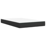 vidaXL Posteľ s boxspringom a matracom a LED Čierna 120 x 190 cm Látka – Obrázok 5