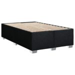 vidaXL Posteľ s boxspringom a matracom a LED Čierna 120 x 190 cm Látka – Obrázok 4