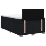 vidaXL Posteľ s boxspringom a matracom a LED Čierna 120 x 190 cm Látka – Obrázok 7