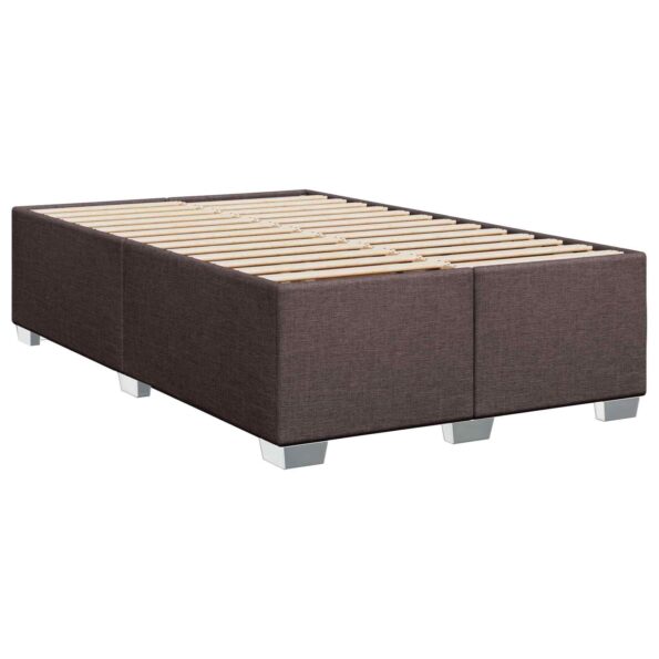 vidaXL Posteľ s boxspringom a matracom a LED Tmavohnedá 120 x 190 cm – Obrázok 4