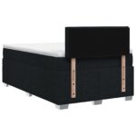 vidaXL Posteľ s boxspringom a matracom a LED Čierna 120 x 200 cm Látka – Obrázok 7