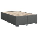 vidaXL Posteľ s boxspringom a matracom a LED Tmavosivá 120 x 200 cm – Obrázok 4