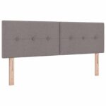 vidaXL Posteľ s boxspringom a matracom a LED Sivohnedá 140 x 200 cm – Obrázok 3