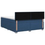 vidaXL Posteľ s boxspringom a matracom a LED Modrá 140 x 200 cm Látka – Obrázok 7