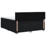 vidaXL Posteľ s boxspringom a matracom a LED Čierna 180 x 200 cm Látka – Obrázok 7