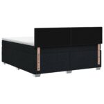 vidaXL Posteľ s boxspringom a matracom a LED Čierna 180 x 200 cm Látka – Obrázok 7