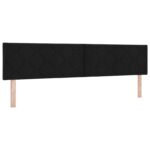 vidaXL Posteľ s boxspringom a matracom a LED Čierna 200 x 200 cm Látka – Obrázok 3