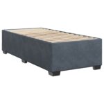 vidaXL Posteľ s boxspringom a matracom a LED Tmavosivá 90 x 200 cm – Obrázok 4