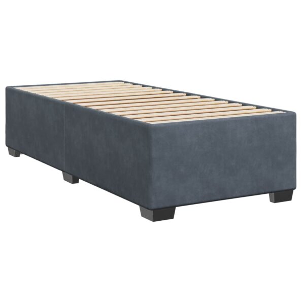 vidaXL Posteľ s boxspringom a matracom a LED Tmavosivá 100 x 200 cm – Obrázok 4