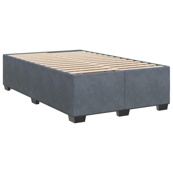 vidaXL Posteľ s boxspringom a matracom a LED Tmavosivá 120 x 190 cm – Obrázok 4