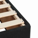 vidaXL Posteľ s boxspringom a matracom a LED Čierna 120 x 200 cm Zamat – Obrázok 9