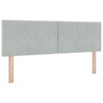 vidaXL Posteľ s boxspringom a matracom a LED Svetlosivá 140 x 190 cm – Obrázok 3