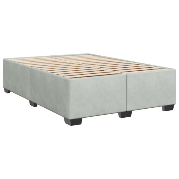 vidaXL Posteľ s boxspringom a matracom a LED Svetlosivá 140 x 200 cm – Obrázok 4