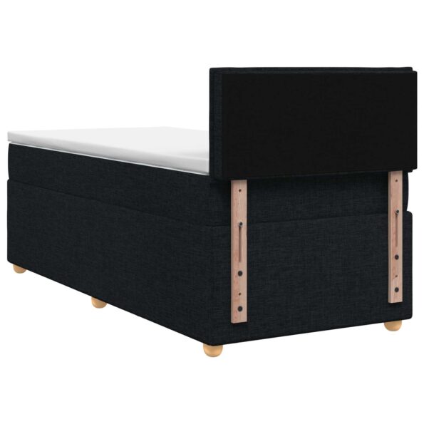 vidaXL Posteľ boxspring s matracom Čierna 80 x 200 cm Látka – Obrázok 7