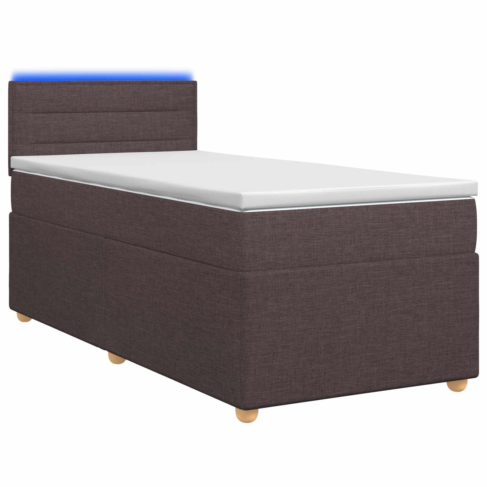 3452285_1.jpg vidaXL Posteľ boxspring s matracom Tmavohnedá 80 x 200 cm Látka – Obrázok 1