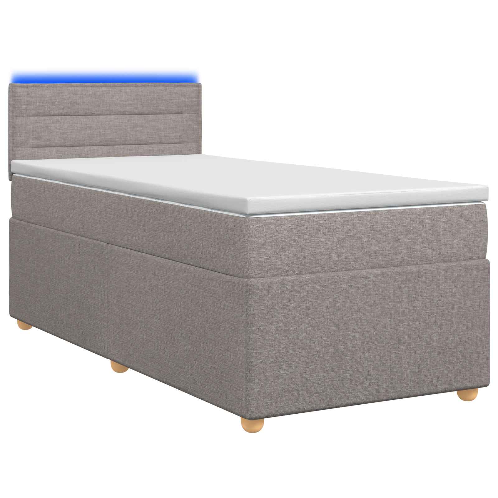 3452286_1.jpg vidaXL Posteľ boxspring s matracom Sivohnedá 80 x 200 cm Látka – Obrázok 1