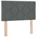 vidaXL Posteľ boxspring s matracom Tmavosivá 80 x 200 cm Látka – Obrázok 3