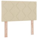 vidaXL Posteľ boxspring s matracom Krémová 80 x 200 cm Látka – Obrázok 3