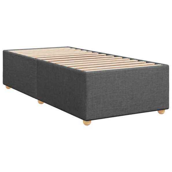 vidaXL Posteľ boxspring s matracom Tmavosivá 90 x 190 cm Látka – Obrázok 4